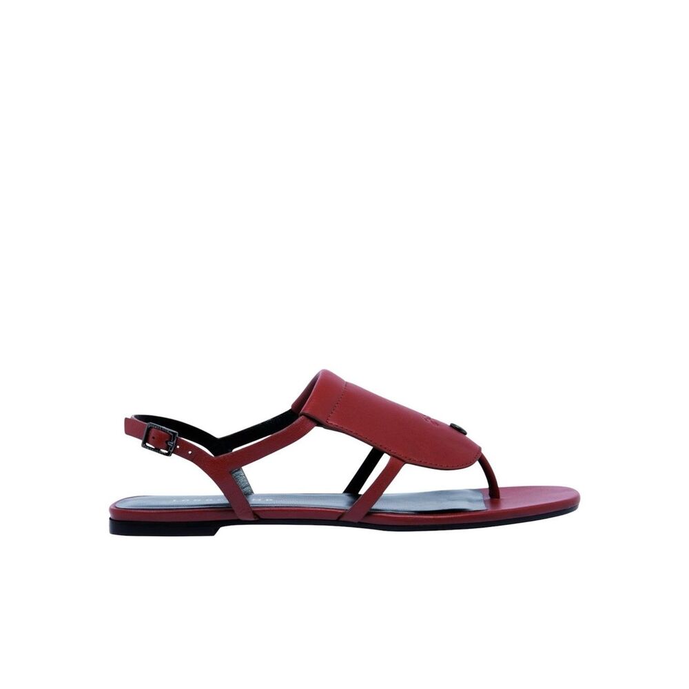 Longchamp’s New Collection of Flat Sandals, Burgundy, Size EU41/US10, NWOT